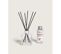 MAISON BERGER - Bouquet Parfumé - Diffuseur Parfum Maison - Vanille Gourmet - Modèle Glaçon Transparent - 6 Bâtonnets Noirs - 21 cm - Recharge 100 ml - Diffusion 4 à 6 Semaines - Fabriqué en France