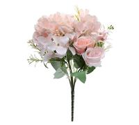BOUQUET ROMANTIQUE ROSE ARTIFICIELLE 31CM ROSE