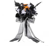 Bouquet Sombre Fleurs Soie Réalistes Tenue Longue(C) | Tissu soie réaliste, arrangement floral pour durable, texture douce, aspect naturel haut de gamme