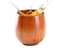Bourbon en bois - Capacité de 160 ml pour brandy et alcool - Gobelet à whisky en bois pour hommes et pères et maris frères ainsi que bar à la maison, restaurant, barbecue et réunions de famille P
