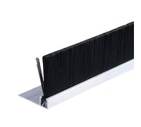 Bourrelet de bas de porte, Taille industrielle de poil l'argent 10-300mm brosse bande d'alliage d'aluminium for le joint porte(Silver-f Type,150mm)