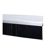 Bourrelet de bas de porte, Taille industrielle de poil l'argent 10-300mm brosse bande d'alliage d'aluminium for le joint porte(Silver-h Type,80mm)