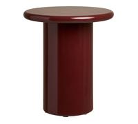 AltoBuy Bout de canapé Ø45cm en MDF laqué Rouge Bordeaux - ATIKA
