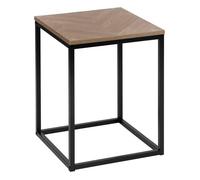 Bout de canapé ""Chevrons"" effet bois et noir 40x40cm - 5 five simply smart