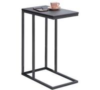 Bout de canapé DEBORA table d'appoint table à café table basse de salon cadre en métal gris et plateau rectangulaire en MDF gris mat Gris G