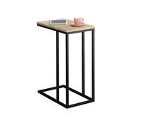 Bout de canapé DEBORA table d'appoint table à café table basse de salon cadre en métal noir et plateau en MDF décor chêne sonoma Chêne Sonoma/Noir G