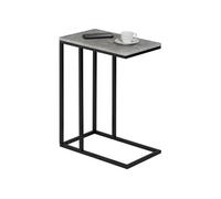 Bout de canapé DEBORA table d'appoint table à café table basse de salon cadre en métal noir et plateau en MDF décor béton