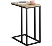 Bout de canapé DEBORA table d'appoint table à café table basse de salon cadre en métal noir et plateau en MDF décor chêne sonoma Chêne Sonoma/Noir G