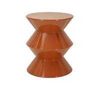 Bout de canapé en métal Zag 37.5 x 45 cm orange