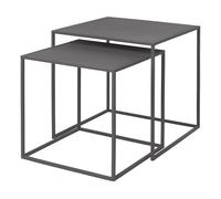 Bout de canapé FERA, set de 2 pc, gris, Blomus