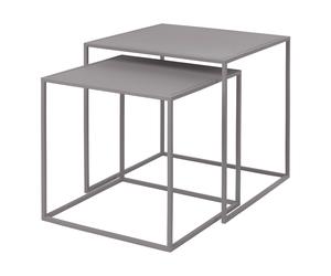 Bout de canapé FERA, set de 2 pc, gris clair, Blomus