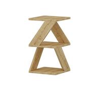 Bout de canapé Zig Zag en bois - Beige