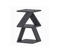 Bout de canapé Zig Zag en bois - Gris anthracite
