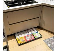 Bout de cuisine pour plus de stabilité - Caché sous l'armoire - Design Push to Open - Facile à installer - Pour cabine de cuisine (l x P : 66 x 31,12 cm)
