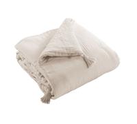 Bout de lit 90x200 cm Gaze de coton Naturel