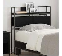 Bout de lit Vidaxl Tête de lit de rangement Chêne noir 80 cm Bois d'ingénierie