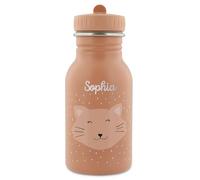 Bouteille à boire pour enfants personnalisée/gravée avec nom Trixie Chat 350ml (Chat, bouteille 350ml)