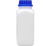 bouteille à col large 1000 ml avec bouchon à visser résistant aux produits chimiques qualité laboratoire homologation pour substances dangereuses grande ouverture absolument étanche lavable au lave-va