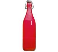 Bouteille à limonade avec son bouchon mécanique 1 l rouge - Bormioli Rocco - Rouge - Verre Or G