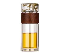 Bouteille à thé - Tasses à thé - Verre borosilicate à double paroi - Avec filtre à thé - Théière -Gobelet infuseur - Verres - 360