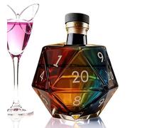 Bouteille à whisky, récipient en forme de dés - Décanteur en verre à whisky, pour restaurant, barbecue, maison, fête, hôtel, mariage, bar, homme, père, petit ami, grand-père,