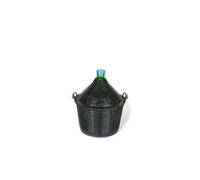 Bouteille ballon 15 l, col étroit, verre, vert, ouverture : couvercle emboîtant