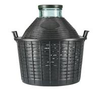 Bouteille ballon 25 l à large col, verre, ouverture : bouchon à emboîtement