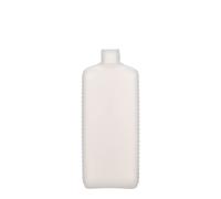 Bouteille bidon 500 ml, rectangulaire, plastique HDPE, naturel, ouverture : DIN 25 EPE