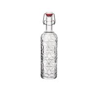 Bouteille en verre 1 L - Transparent - Lot de 6