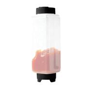 Bouteille compressible - Distributeur pulvérisateur de 600 ml | Récipient en polypropylène rechargeable - Bouteille à épices anti-fuite avec grande valve. Cet outil réutilisable de 720 ml assure un