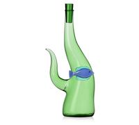 Bouteille d'algues avec poisson, en verre borosilicaté, 70 abriquée à la main