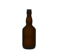 Bouteille de bière 500 ml col de cygne, verre, vert antique, ouverture : fermeture à levier