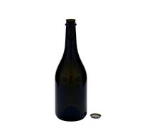 Bouteille de bière 750 ml 'Horta', verre, vert antique, ouverture : capsule couronne