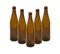 Bouteille de bière marron de 500 ml (0,5 l) - Bouteille de bière en verre « Old Shape » - Bière/Lager/Cidre Home Brewing - DIAH (10 bouteilles de bière 'Old Shape' 500 ml)