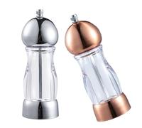 Bouteille de broyeur d ' épices manuel, And Rose Gold, A | Moulin en plastique pour sels de mer et poivres noirs, outil de broyage précis pour utilisation en restaurant,