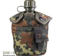 BOUTEILLE DE CAMPAGNE AMÉRICAINE + HOUSSE BW GOURDE ARMY BUNDESWEHR BOUTEILLE...