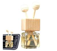 Bouteille de diffuseur de parfum de voiture | Bouteille en verre de décoration de ventilation de désodorisant de voiture - Décor automatique avec couvercle en bois pour aromathérapie, ornement, parfum