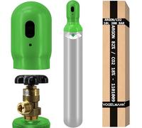 Bouteille de gaz 10 litres 200 bar gaz mixte Argon 82% CO2 18% gaz de protection pour travaux de soudage MIG/MAG, gaz de soudage de haute qualité, bouteille rechargeable, idéal pour les applications