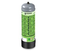 Bouteille de gaz Argon pur 110 Bar 2.2 Litres Jetable Soudage MIG TIG acier inox aluminium Connexion M10x1 KEMPER