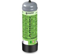 Bouteille de gaz Argon pur 110 Bar 2.2 Litres Jetable Soudage MIG TIG acier inox aluminium Connexion M10x1 KEMPER