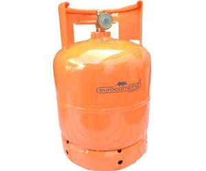Bouteille de gaz LPG, sortie verticale du robinet de gaz, raccord W20 x 1/14" gauche, poids extérieur - 3 Kg (7 L)