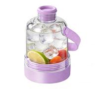 Bouteille de glace - 400 ml 2 en 1 | Bac à glaçons avec couvercle et récipient, équipement de service alimentaire adapté pour jus, cocktail, whisky, , , maison, extérieur, plage, camping