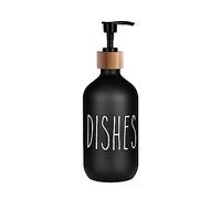 ＡＷＨＡＯ Bouteille de Lotion de Shampoing Rechargeable, Bouteilles de Pompe de Lotion, Distributeur de Comptoir de Salle de Bain Réutilisable, Distributeur de, Plats Noirs