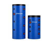 Bouteille de mélange 100 L murale jaquette skaï bleue 4 piquages par côté et piquage 1"1/2 thermoplongeur - THERMADOR BMEL100SK