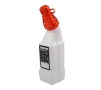 Bouteille de mélange de carburant et d'huile de 1 litre pour 2 équipements de jardin avec des rapports précis 50:1 40:1 35:1 25:1 Récipient en plastique blanc