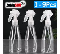 Bouteille de pulvérisation à gâchette supérieure à main de 200ml, 1 à 9 pièces, pulvérisateur d'eau de nettoyage en plastique, atomiseur de parfum, bouteille vide, outils de jardinage de cuisine 200ml