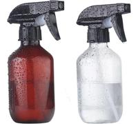 Bouteille de pulvérisation d'eau pour plantes en plastique sans BPA, vaporisateur africain, brume fine, buse réglable, HI, 500ml, 2 pièces Brown