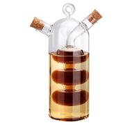Bouteille de repas 2 en 1 pour huile et vinaigre, accessoires de cuisine multifonctions, verre, bouteille d'huile d'olive, sauce soja, bouteille de vinaigre avec bouchon 150 ml (verre)