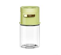 Bouteille de sel quantitative pour cuisine, épices, poivre, chili, poudre, bocal en verre, réservoir d'assaisonnement, gadgets de cuisine (vert)