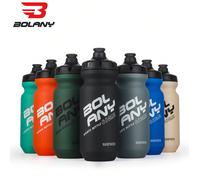 Bouteille de sport BOLANY de 610 ml, peinture en caoutchouc, bouteille d'eau en plastique pour vélo portable, gourde de boisson de plein air compressible, accessoires de cyclisme Noir 610ML,Vert armée
